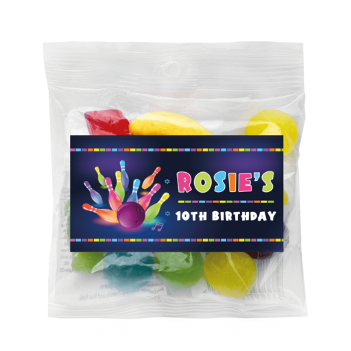 Shop Custom Ten Pin Bowling Party Lolly Bag Favours
