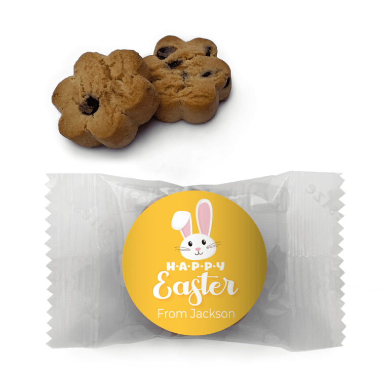 Yellow Easter Bunny Custom Mini Cookies