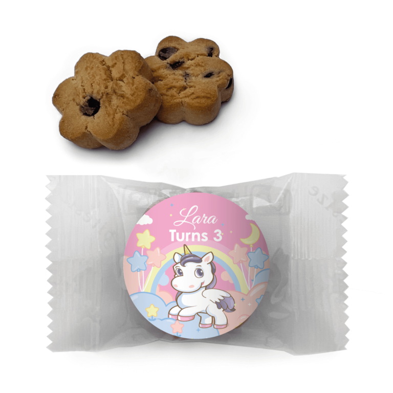 Unicorn Party Personalised Mini Cookies