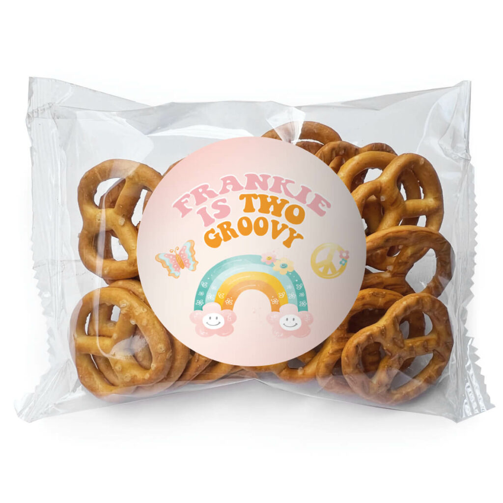 Groovy Retro personalised pretzels