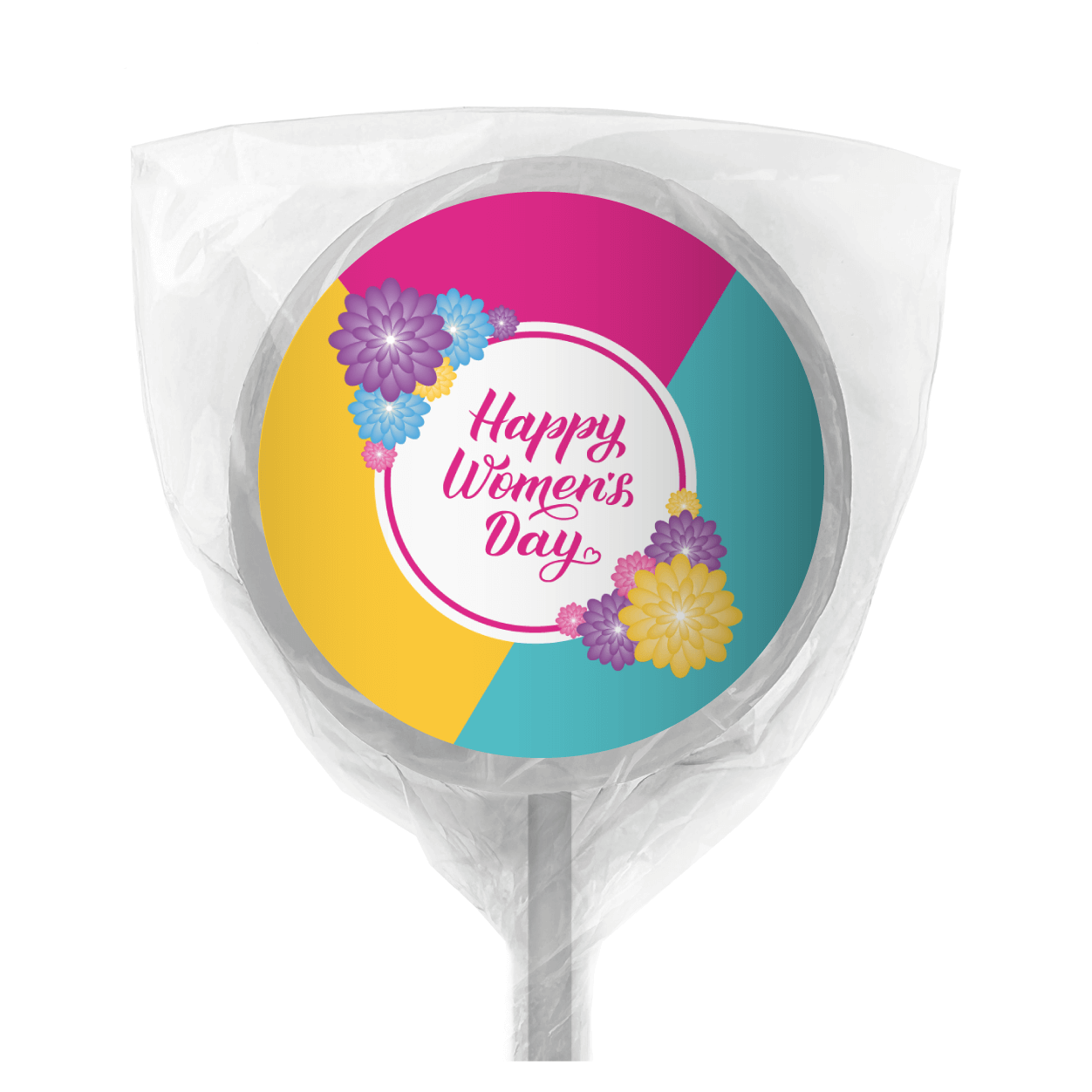 womens day bright blossoms white lollipops