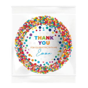 rainbow polka dots personalised giant freckles