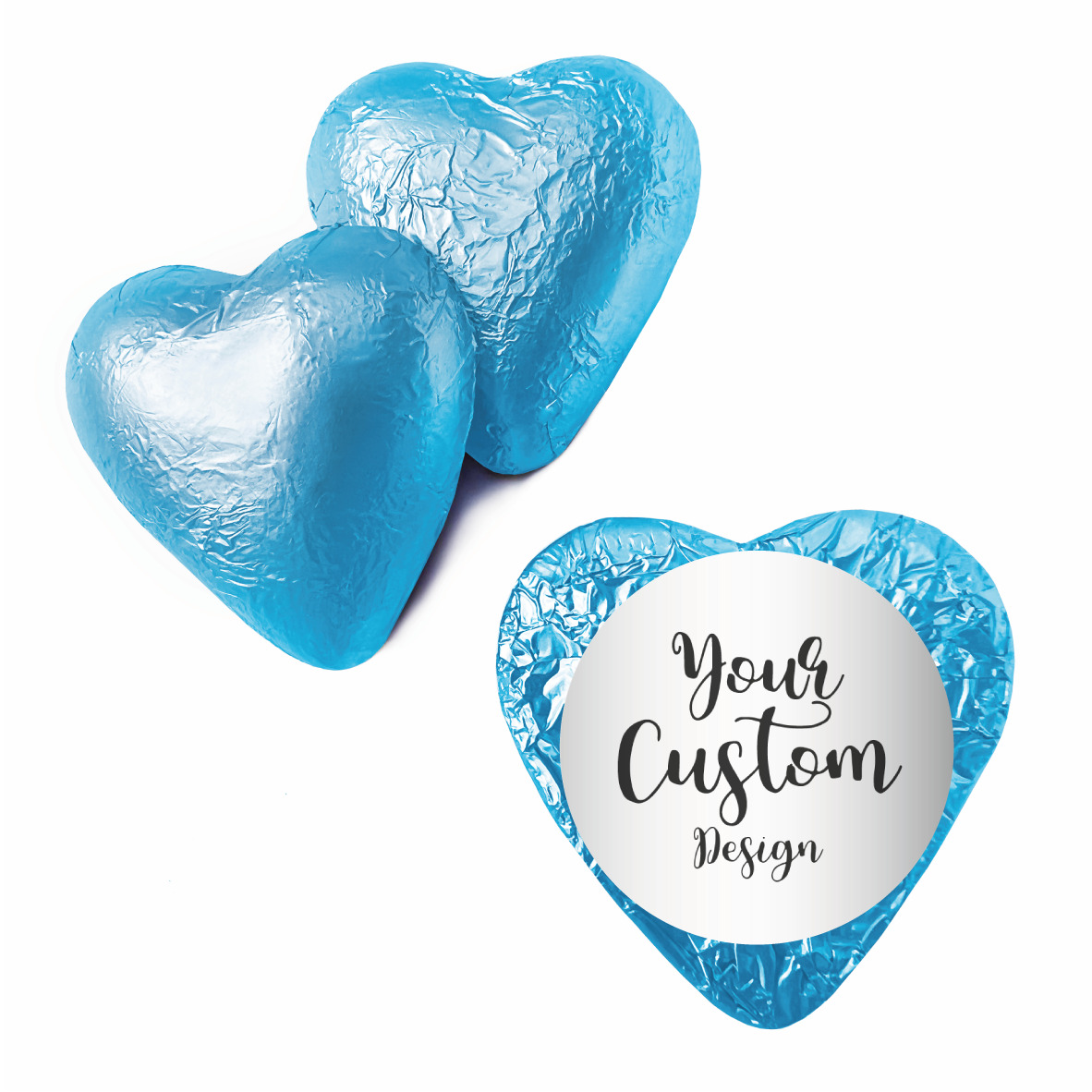 custom product blue heart