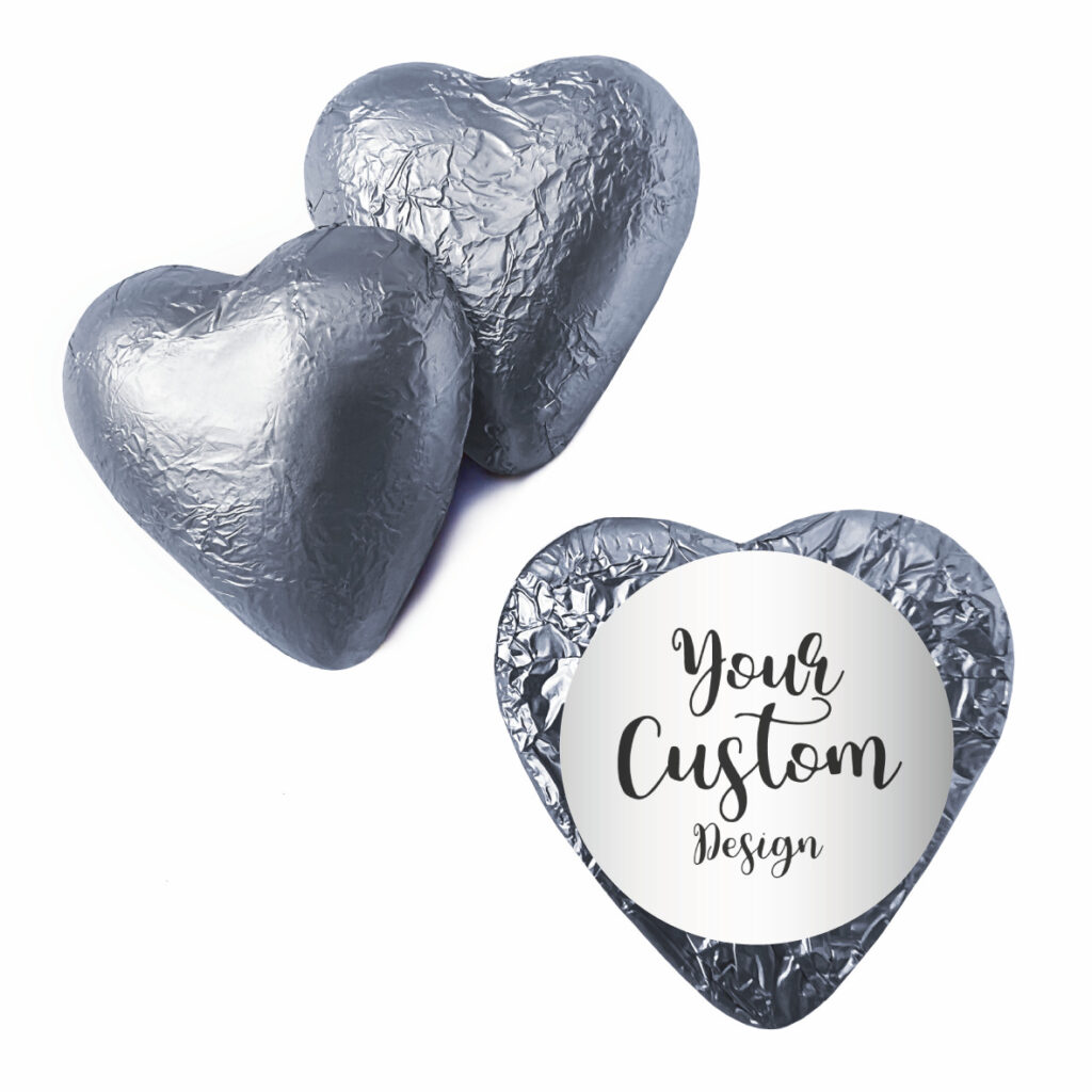 custom product silver heart