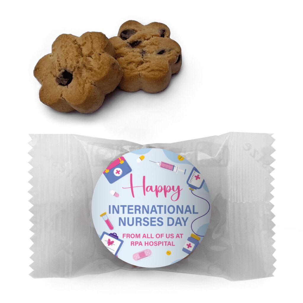 purple happy nurses day cookie