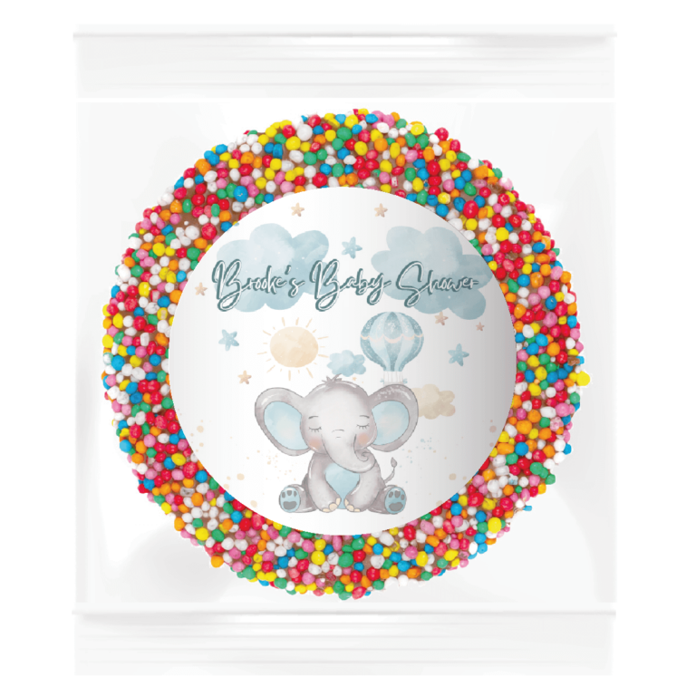 Blue Baby Elephant Personalised Giant Chocolate Speckles