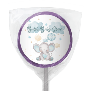 blue baby elephant web lollipop purple