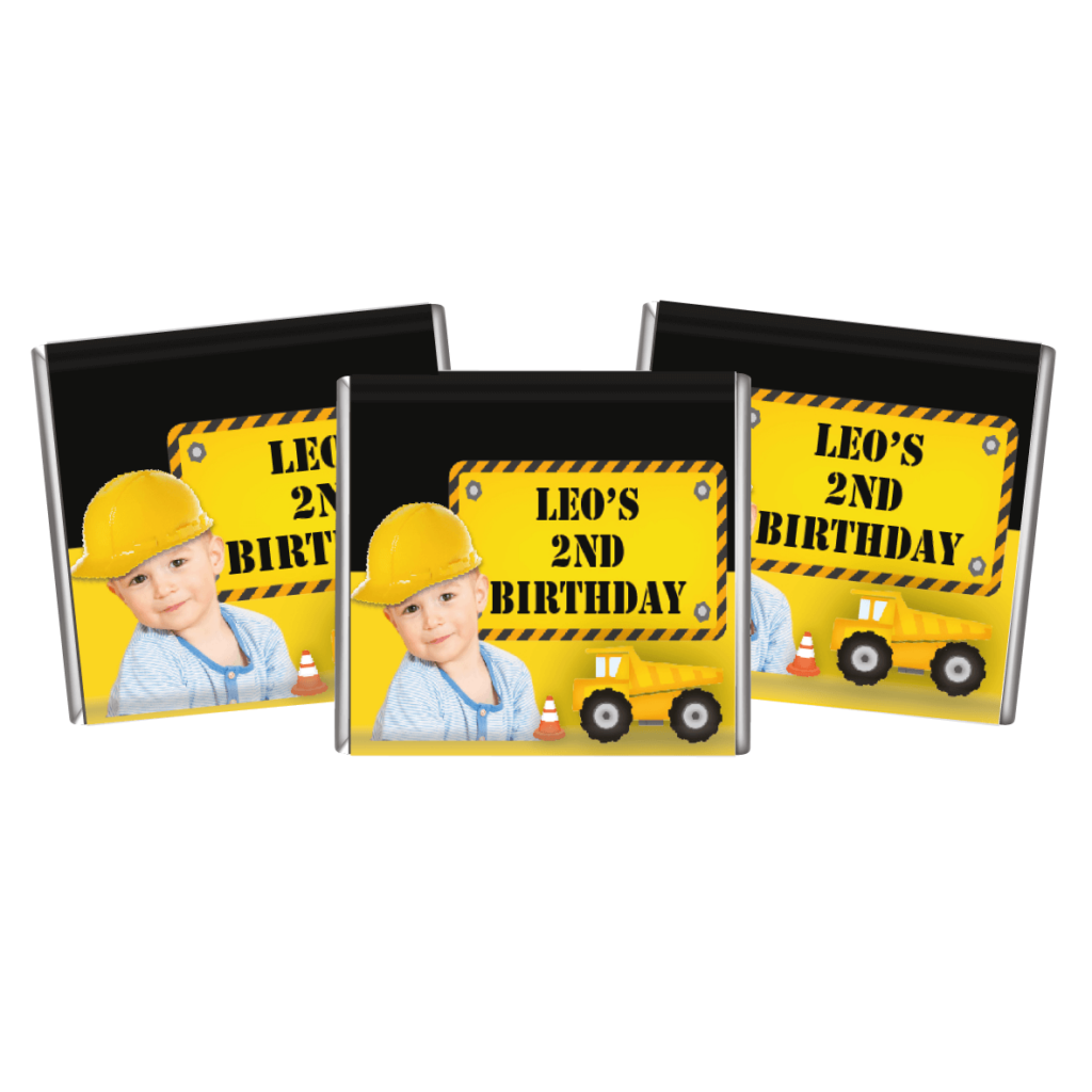 Shop for Construction Party Personalised Petite Cocolate Bar - Australia
