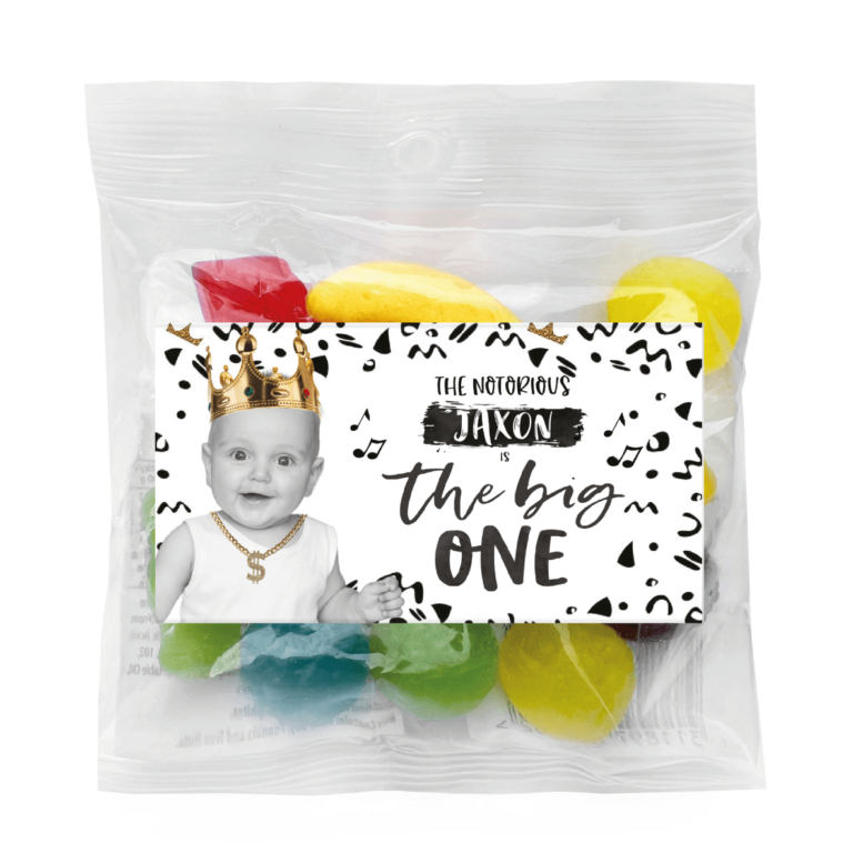 Add a Photo Notorious BIG Theme Custom Lolly Bags