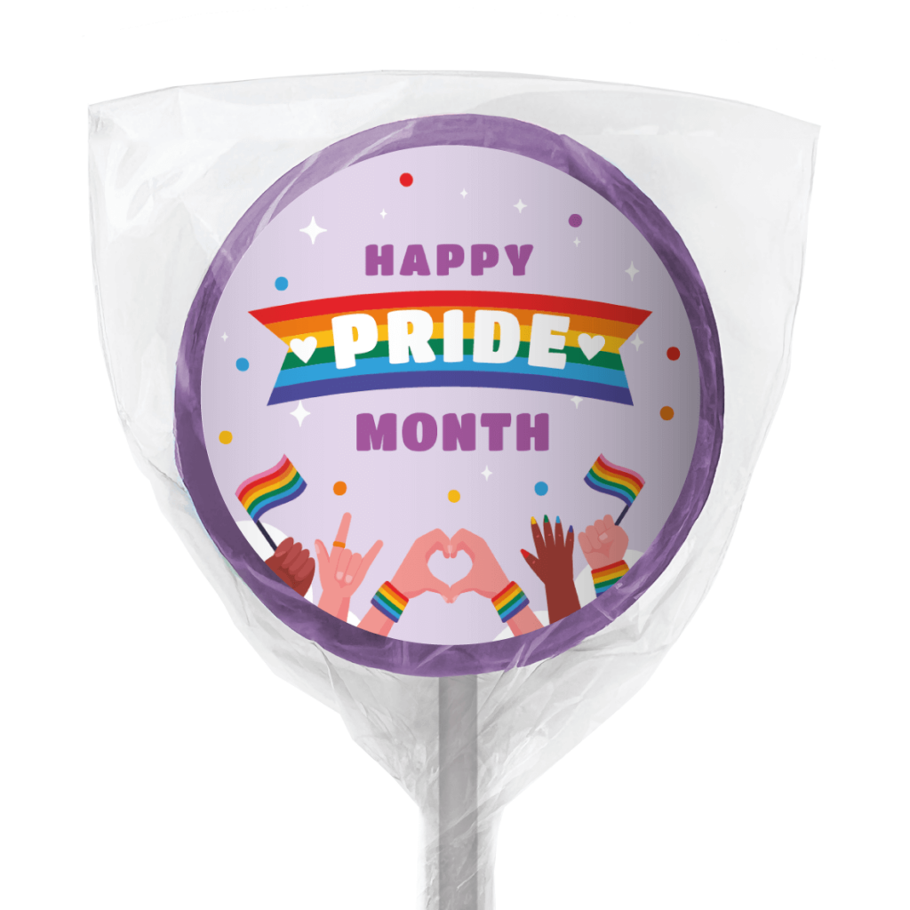 purple pride month lollipop purple