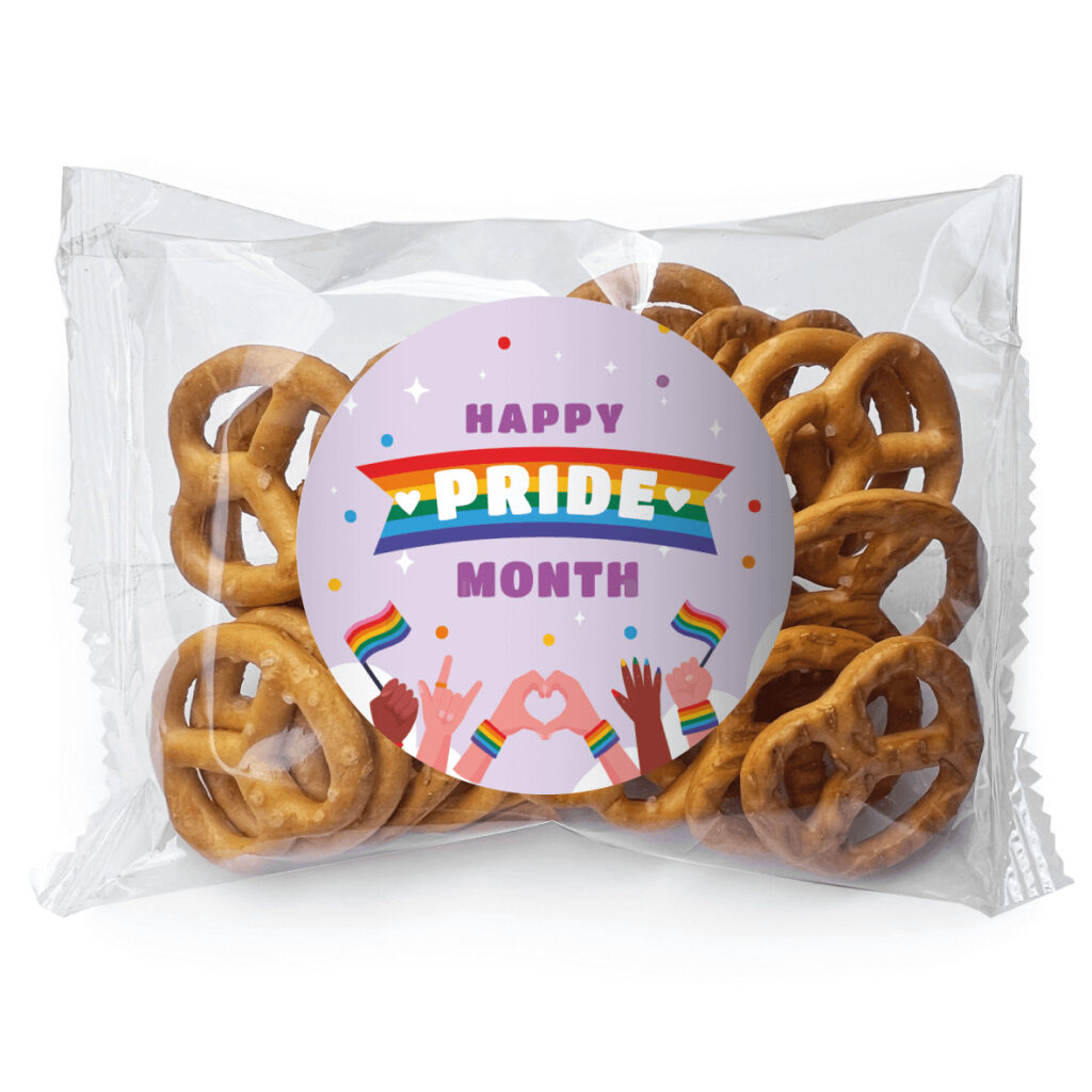 purple pride month pretzel