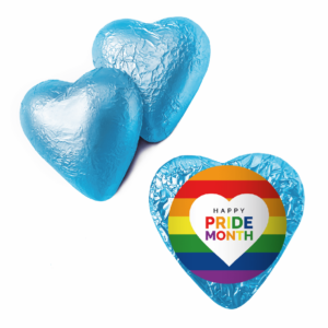 rainbow pride heart blue heart