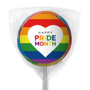 rainbow pride heart lollipop rainbow