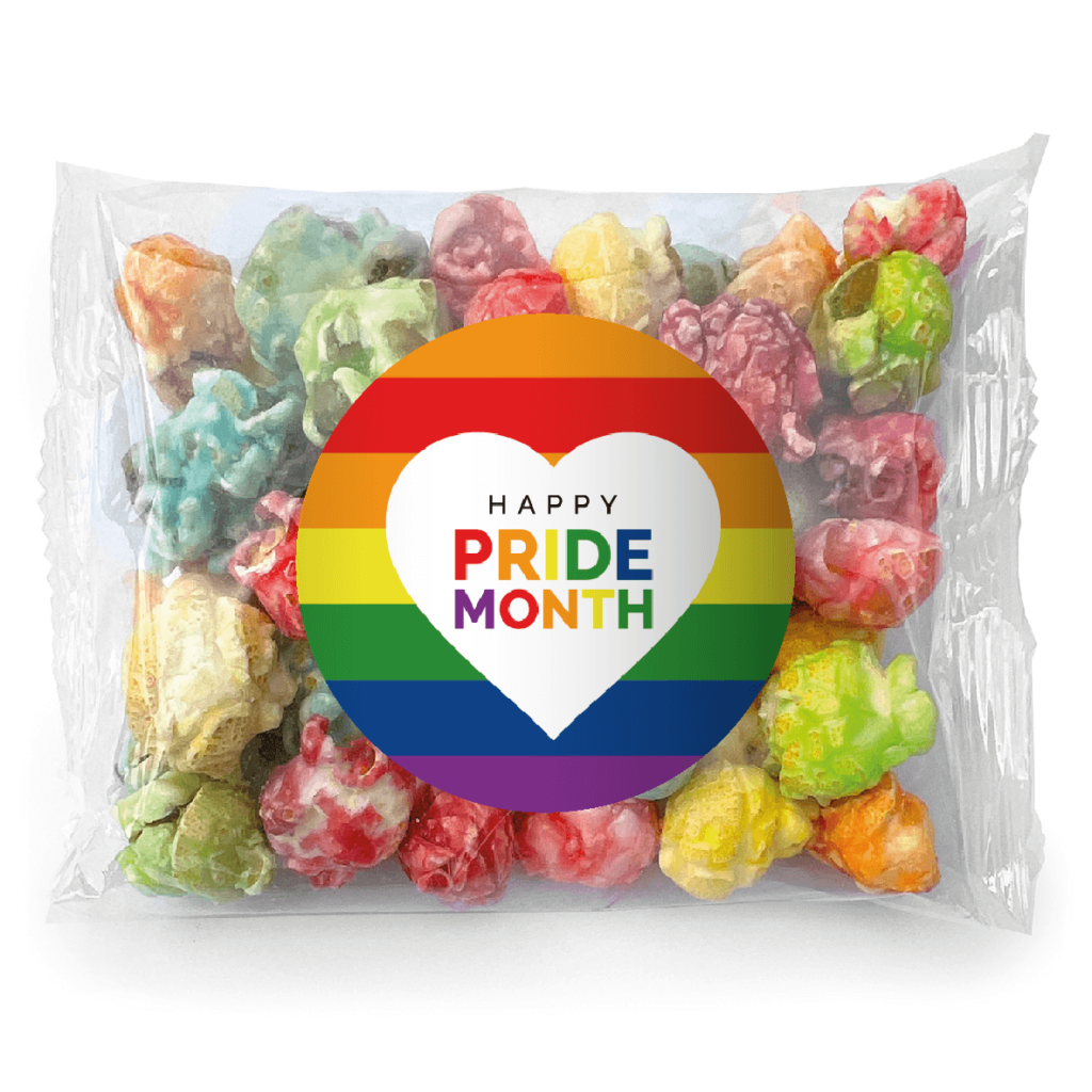 rainbow pride heart popcorn rainbow