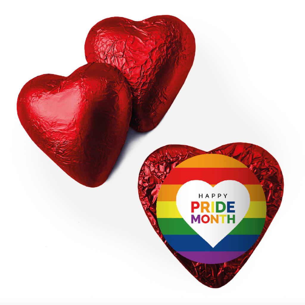 rainbow pride heart red heart