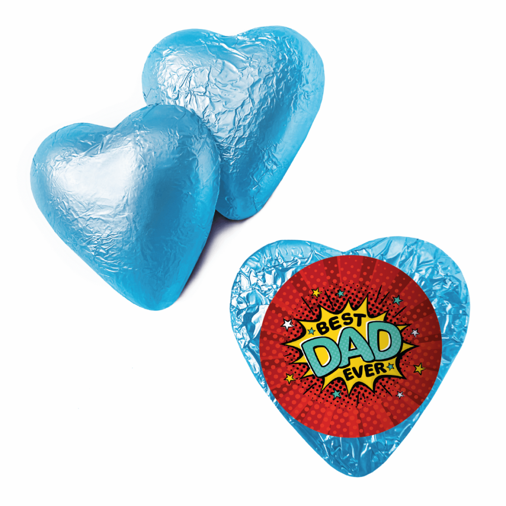 Shop for Best Dad Ever's Blue Foil Heart - Australia