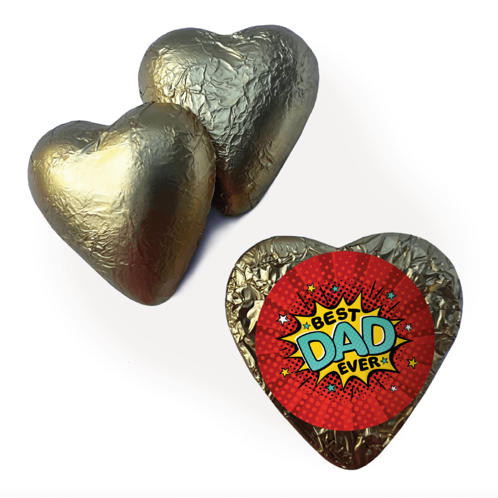 Shop for Best Dad Ever's Gold Foil Heart - Australia