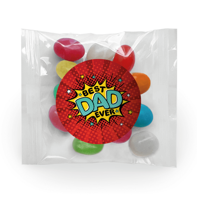 Fathers Day Comic Style Custom Mini Jelly Bean Bags