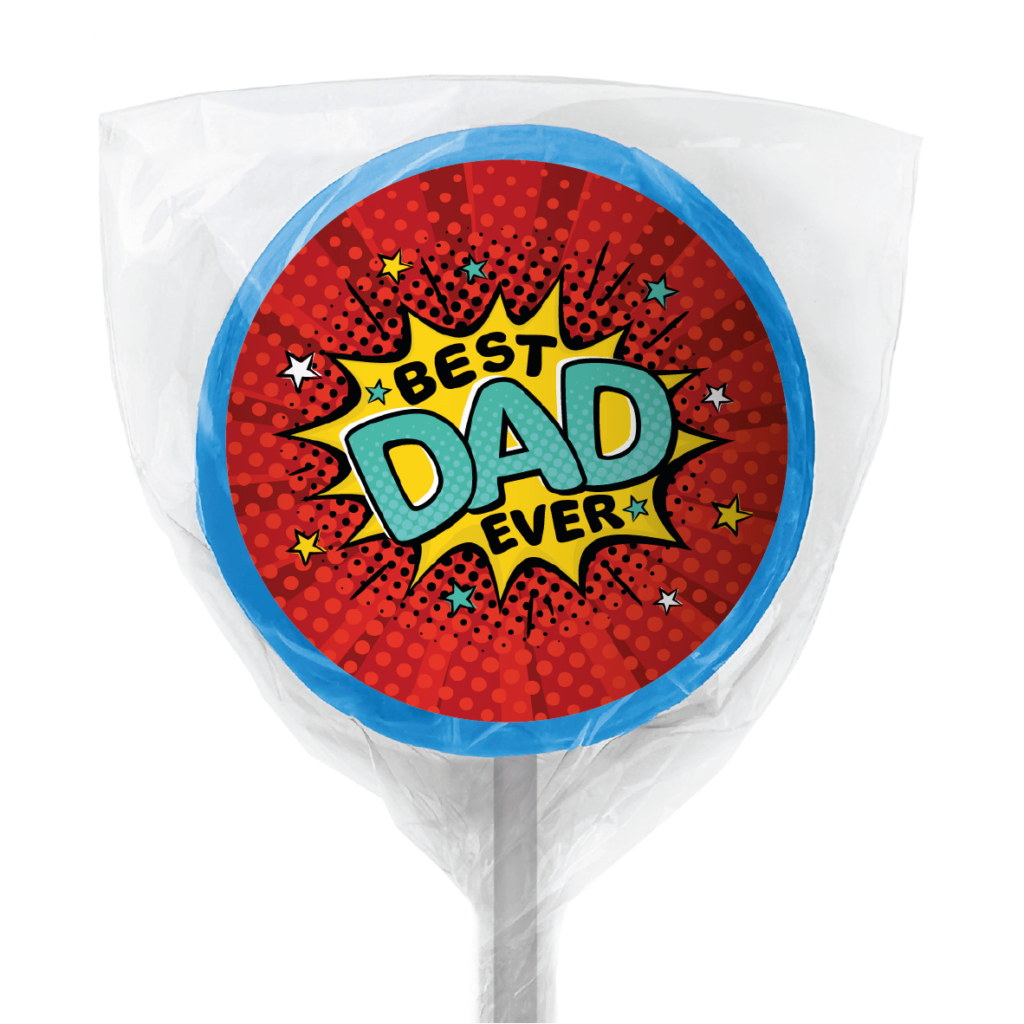 Shop for Best Dad Ever's Custom Blue Lollipops - Australia