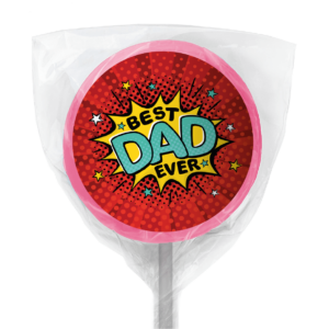 Shop for Best Dad Ever's Custom Pink Lollipops - Australia
