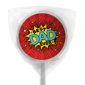 Shop for Best Dad Ever's Custom White Lollipops - Australia