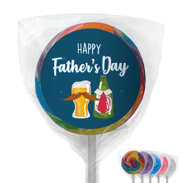 Fathers Day Beers Custom Lollipops
