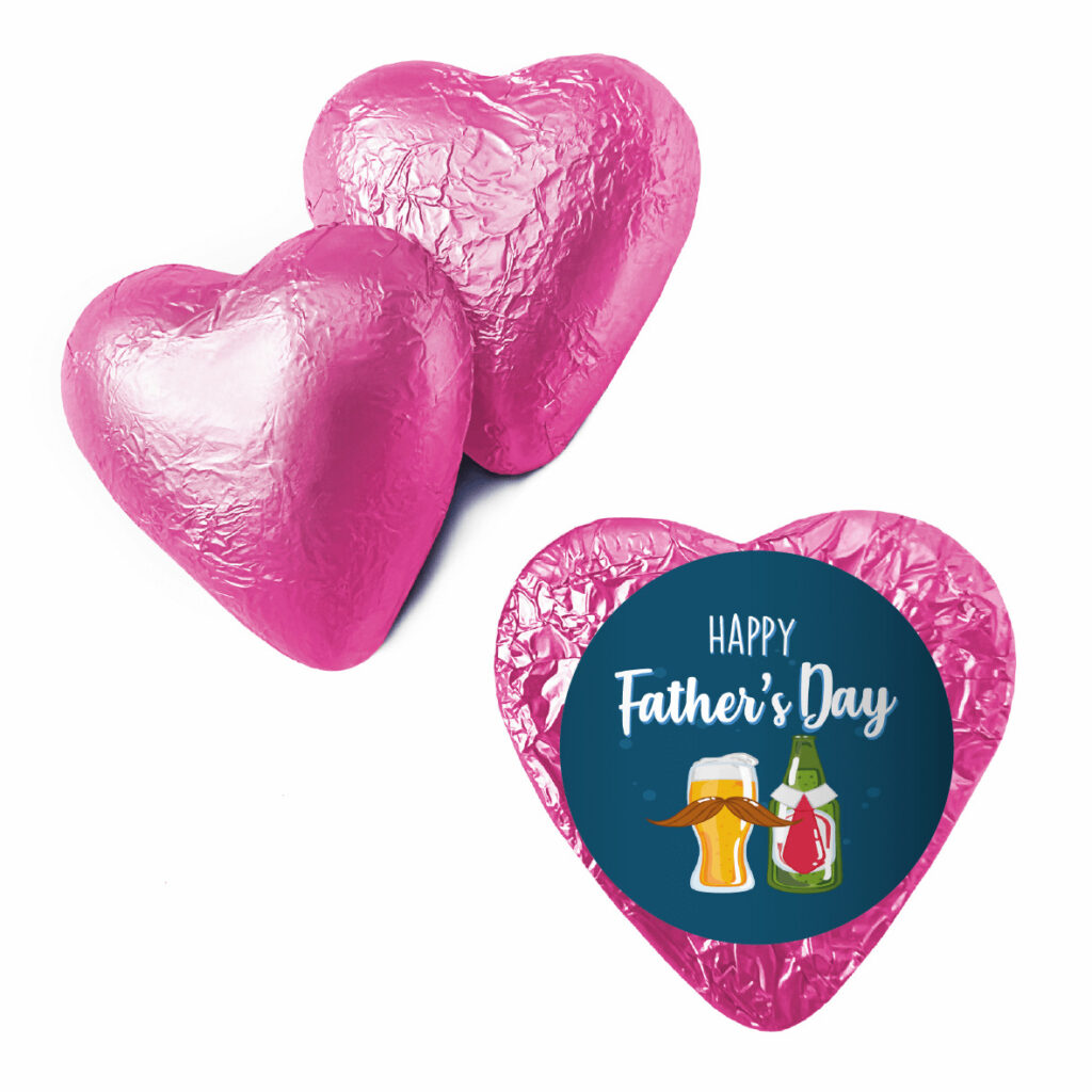 Shop for Father's Day Beer Pink Foil Heart - Australia