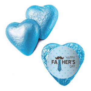 Shop for Father's Day Tie Blue Foil Heart - Australia