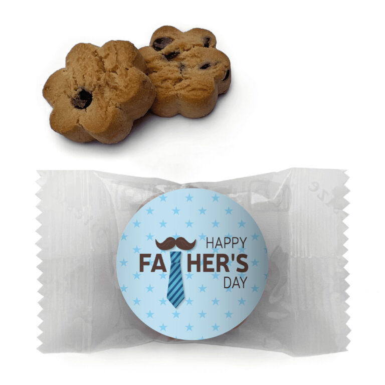 Tie & Moustache Fathers Day Personalised Mini Cookies