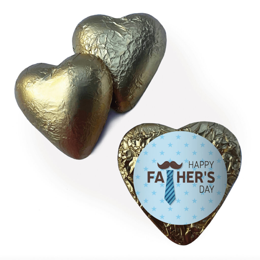Shop for Father's Day Tie Gold Foil Heart - Australia