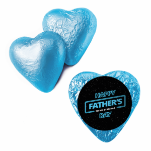 Shop for Galaxy Father's Day Blue Foil Heart - Australia