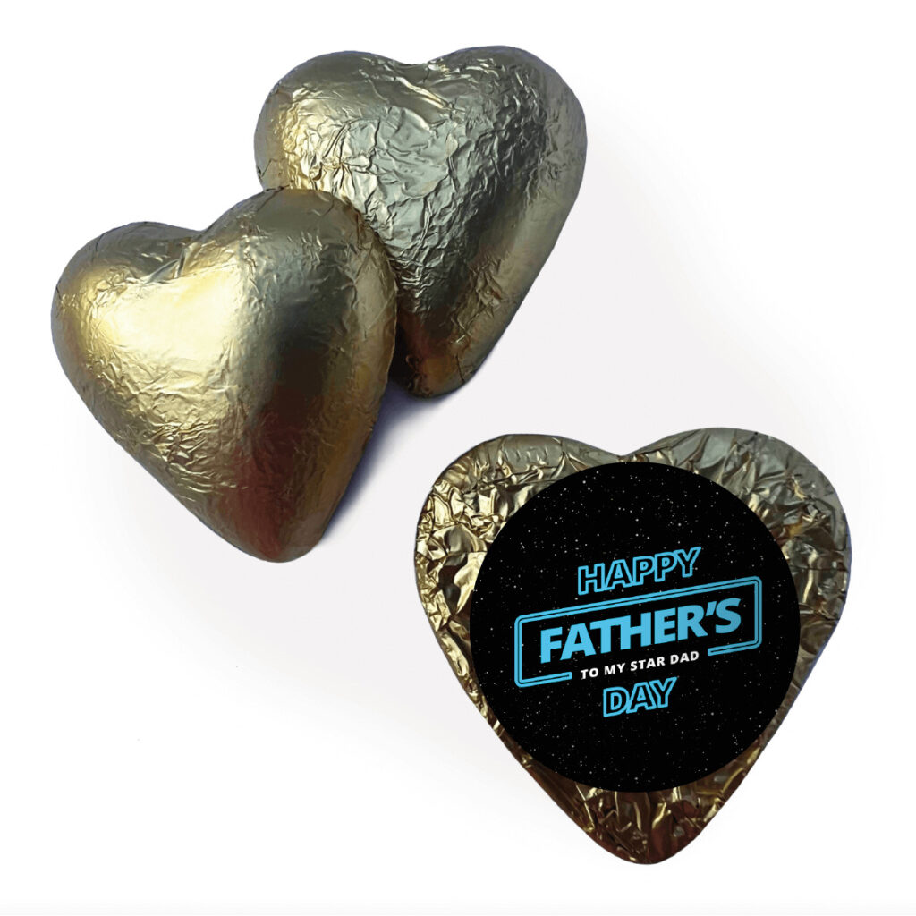 Shop for Galaxy Father's Day gold foil heart - Australia