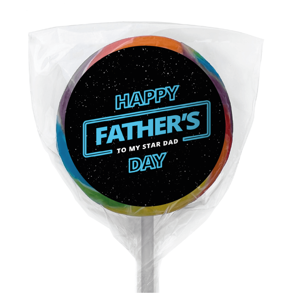 Shop for Customised Galaxy Father's Day Rainbow Lollipops - Australia