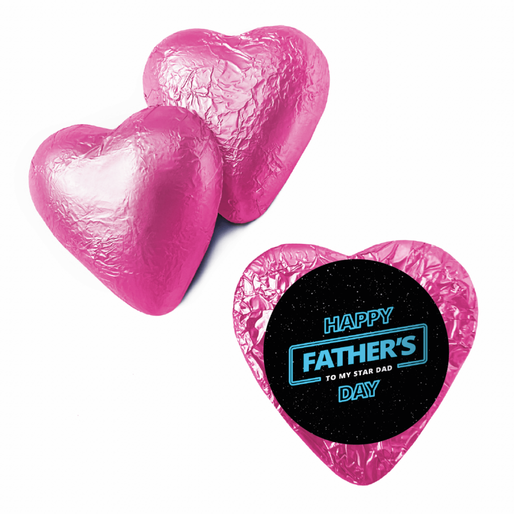 Shop for Galaxy Father's Day pink foil heart - Australia