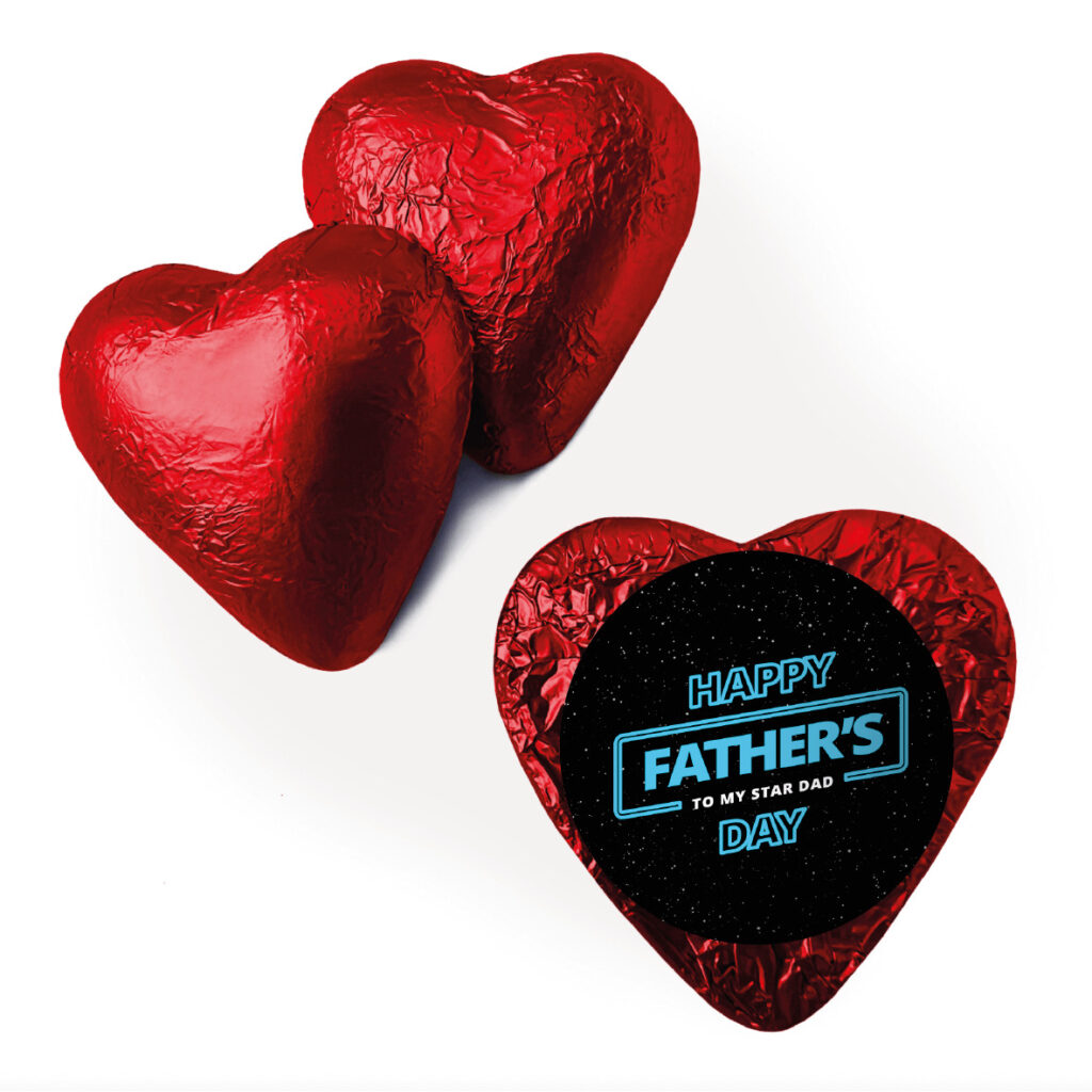 Shop for Galaxy Father's Day red foil heart - Australia