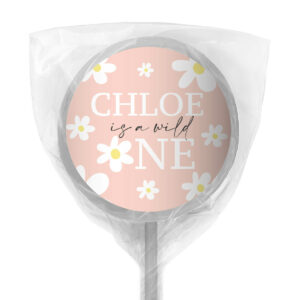 Shop for White Flower Personalised White Lollipop - Australia