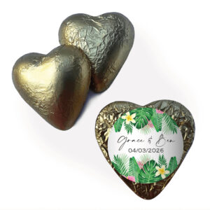 Shop for custom gold chocolate foil hearts - Australia
