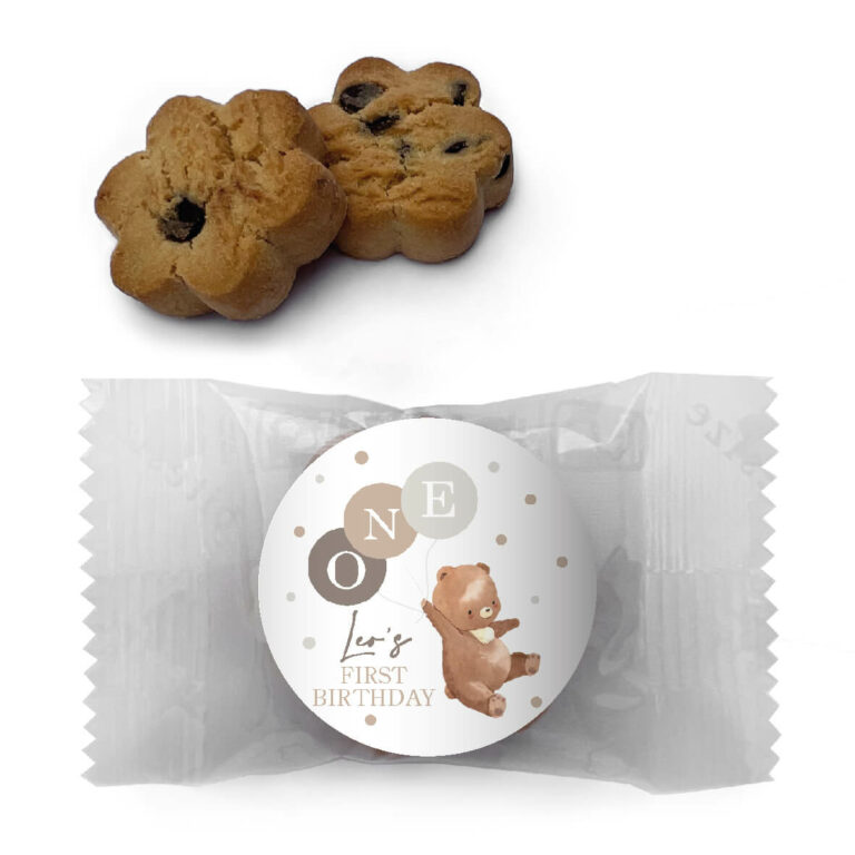Bear & Balloons Personalised Mini Cookies