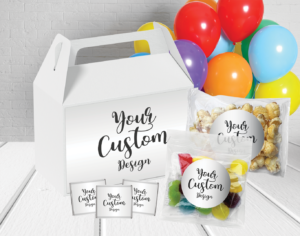 Custom Personalised Kids Party Lolly Box Treat Pack