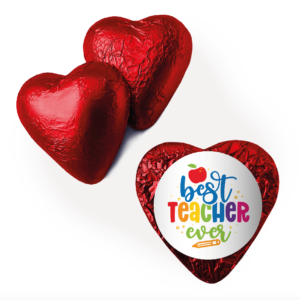 Shop for teachers day customised foil heart - Australia