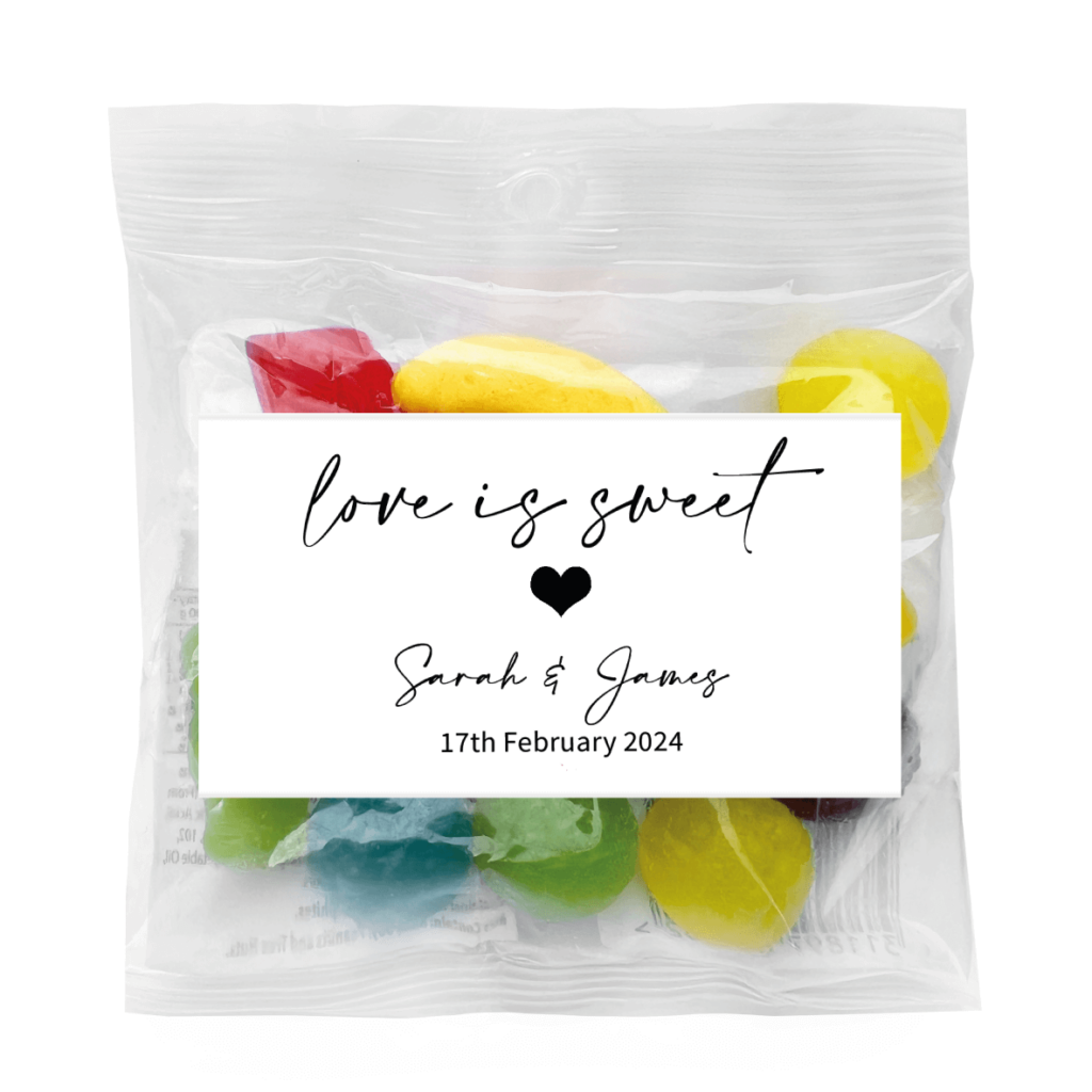 love is sweet lolly bags