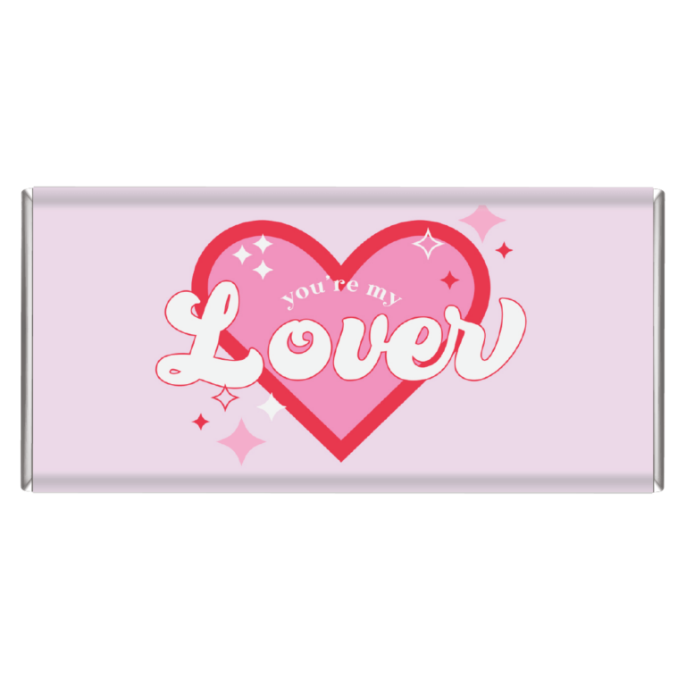 You’re My Lover Valentines Custom Chocolate Bars