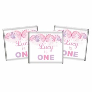 pink purple butterflies favours