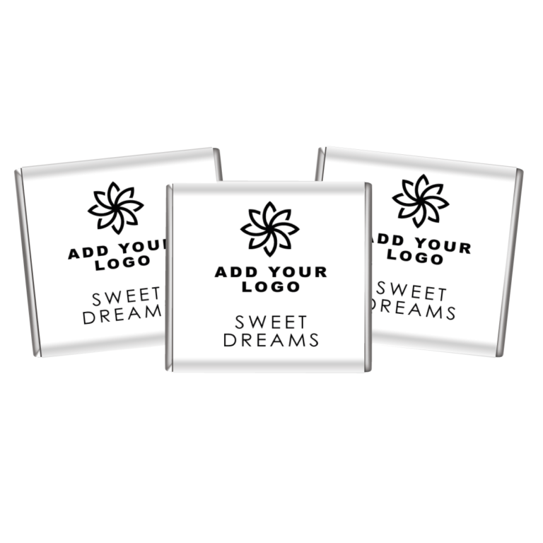 Add Your Logo White Sweet Dreams Petite Chocolates