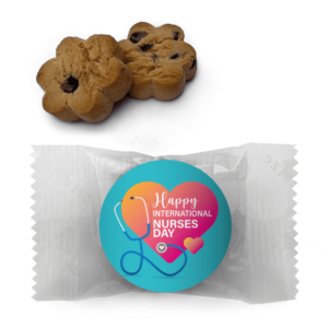International Nurses Day Heart Personalised Mini Cookies