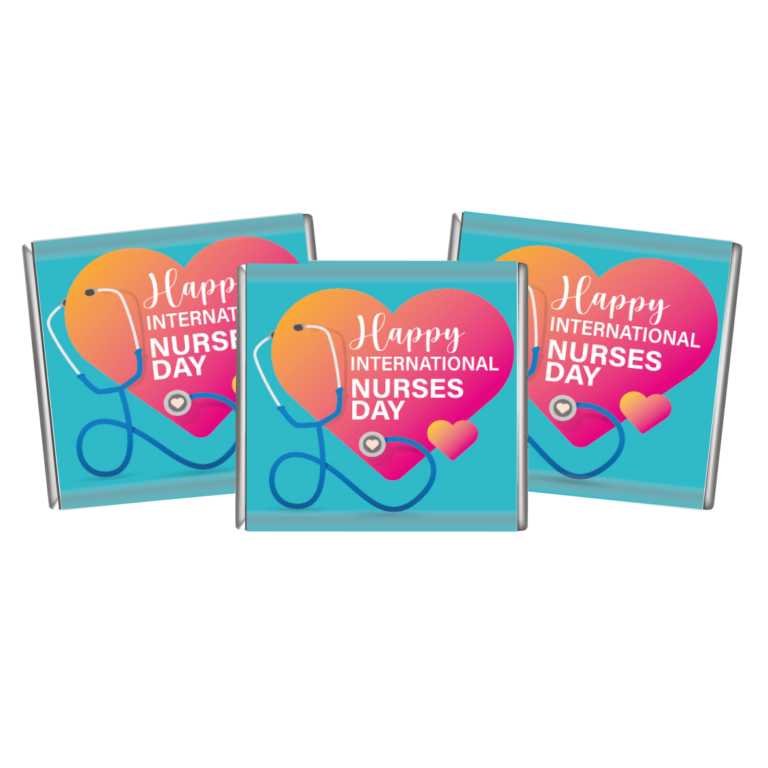International Nurses Day Heart Custom Petite Chocolates