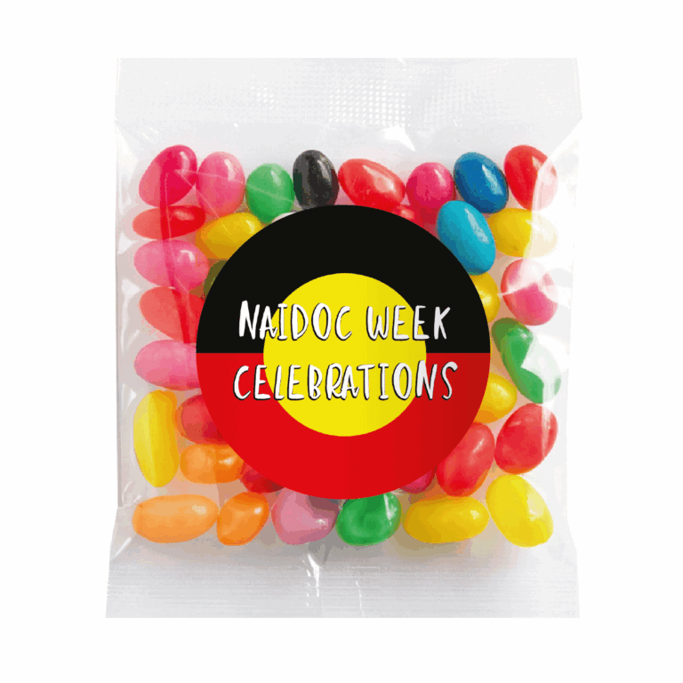 NAIDOC Week Celebration Aboriginal Flag Custom Jelly Bean Bags