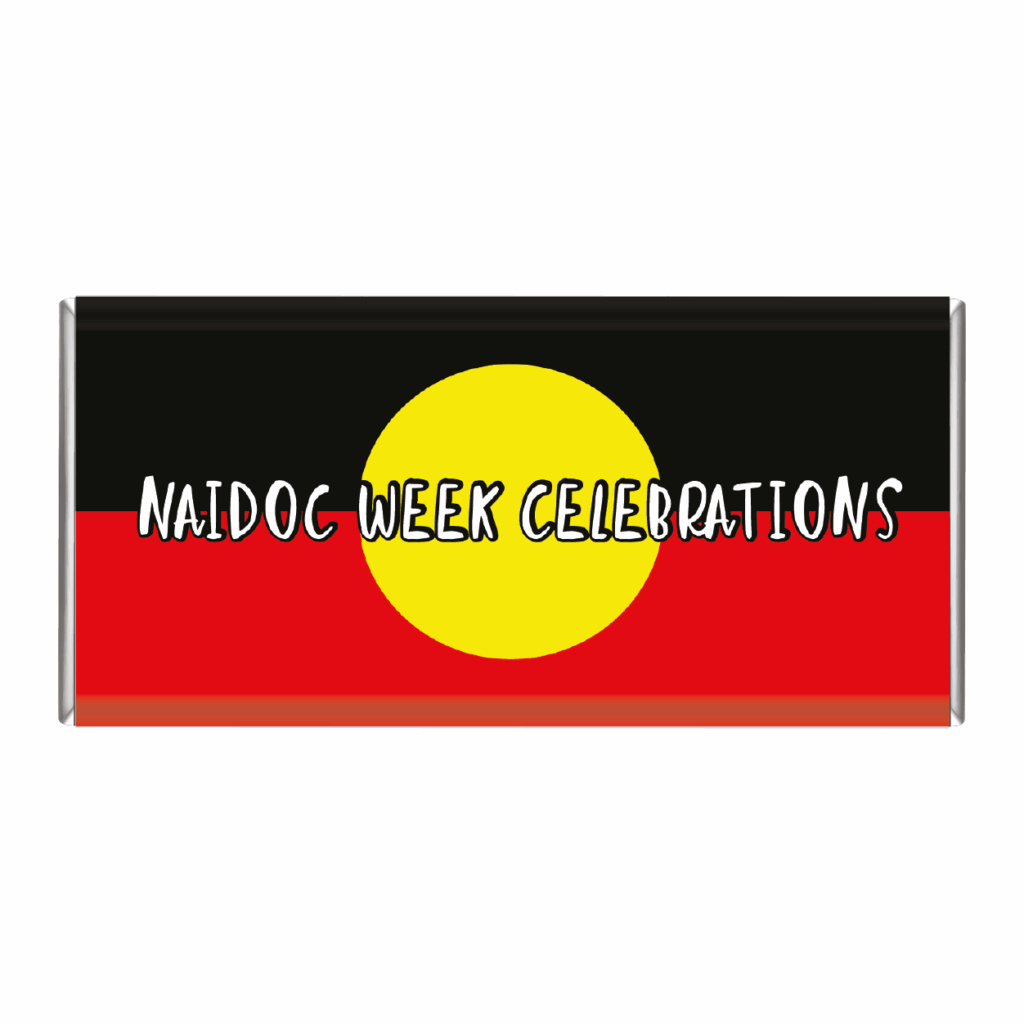 aboriginal flag naidoc chocolate