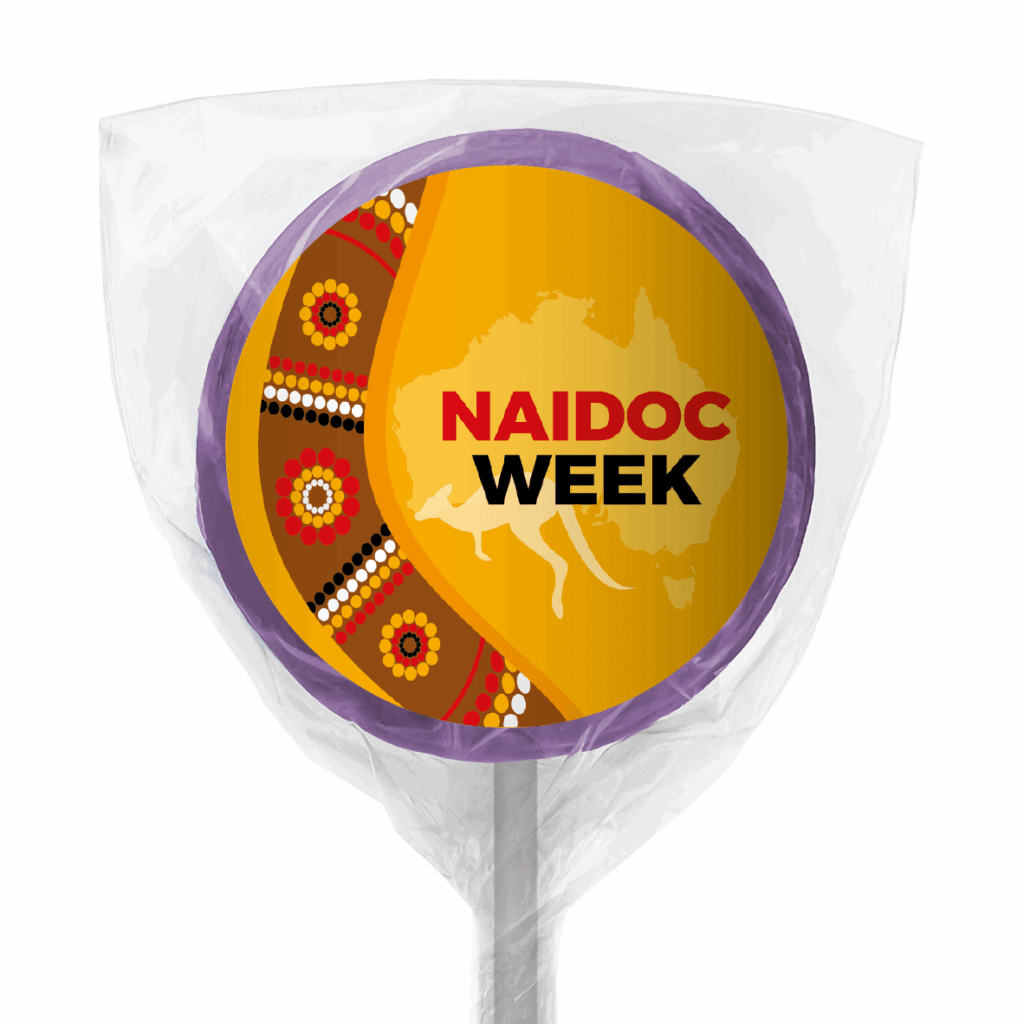 NAIDOC WEEK BOOMERANG lollipops