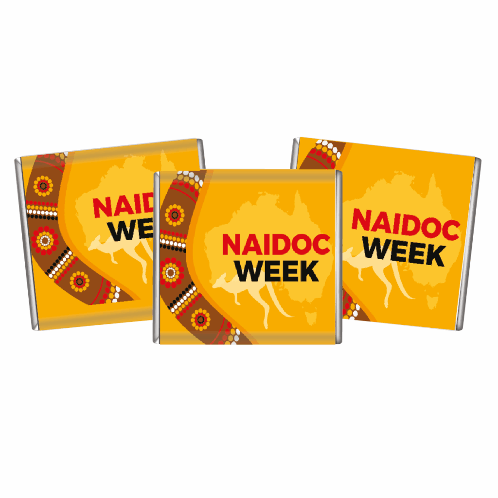 NAIDOC Week Celebration Boomerang custom petite chocolates